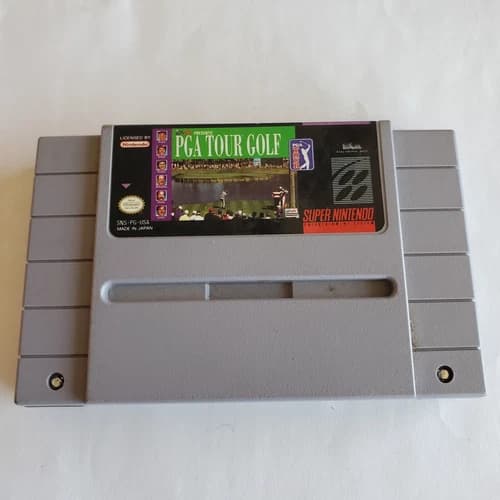 PGA Tour Golf (Super Nintendo Entertainment System, 1992) Tested & Working, READ