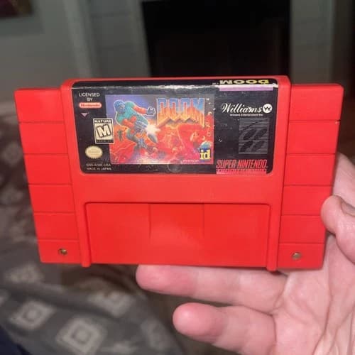 Williams Doom Shooter Super Nintendo SNES NTSC-U/C US/CA Tested Free Ship