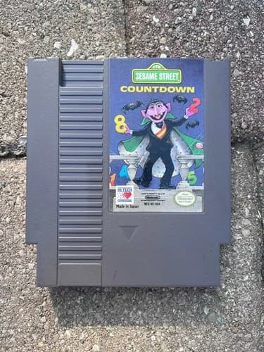 SESAME STREET COUNTDOWN GAME ORIGINAL Nintendo System CLASSIC 1985 NES CART ONLY