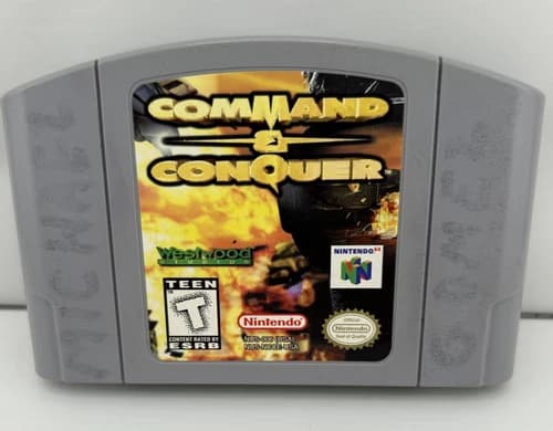 COMMAND& CONQUER N64 (NINTENDO 64 1999) AUTHENTIC CARTRIDGE TESTED