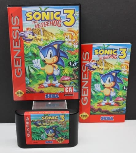 Sonic the Hedgehog 3 Sega Genesis 1994 CIB Tested Cleaned
