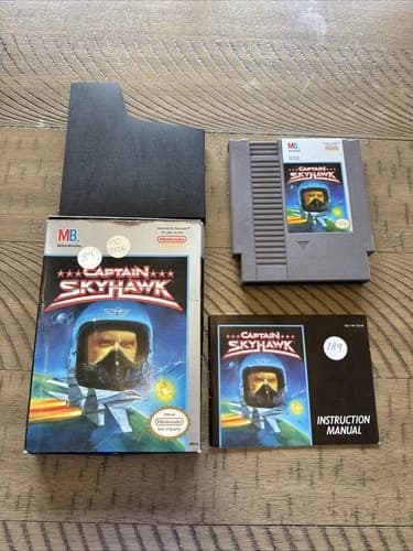 Nintendo NES Captain Skyhawk Game Box Manual Complete CIB