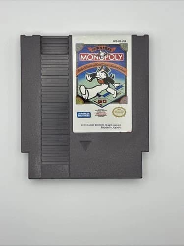 Monopoly NES (Nintendo Entertainment System, 1991) great Condition No Scratches