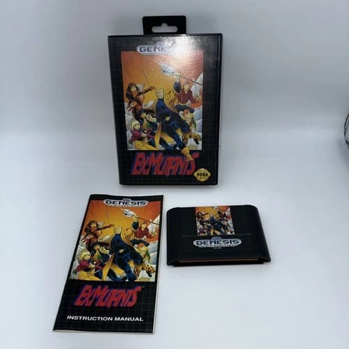 Ex-Mutants Sega Genesis Game CIB Complete With Manual & Case, Tested & Working