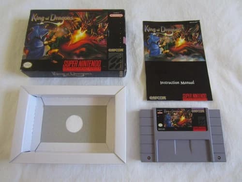 King of Dragons (SNES) Super Nintendo CIB Complete Capcom 1994 RARE