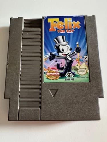 Felix the Cat Nintendo NES Authentic Game Cartridge. Tested And Working