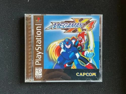 Mega Man X4 (Playstation 1 PS1) Complete Black Label CIB Clean
