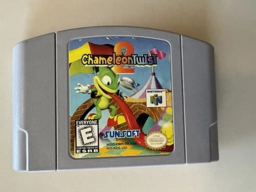 Chameleon Twist 2 n64 Nintendo 64 Authentic Tested Very Rare Great Condition