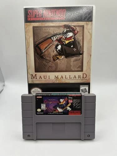 Maui Mallard in Cold Shadow Super Nintendo Snes Tested Authentic Game