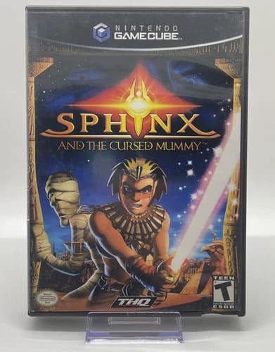 Sphinx and the Cursed Mummy (Nintendo GameCube, 2003) Complete With Manual