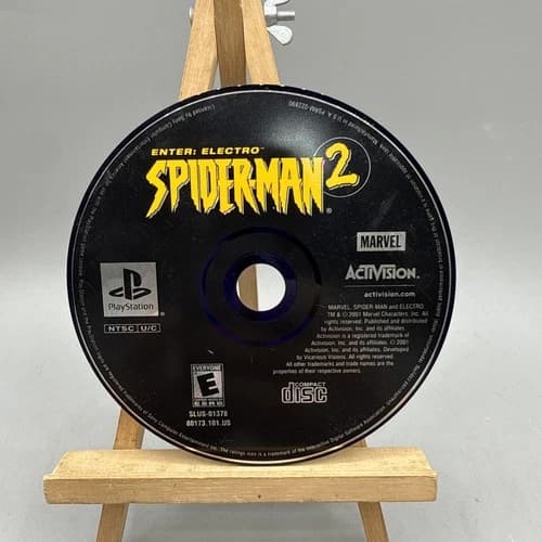 Spider-Man 2 -- Enter: Electro (Sony PlayStation 1, 2001) DISC ONLY
