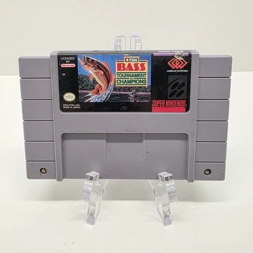 TNN Bass Tournament of Champions (Super Nintendo SNES) Tested Retro Fishing Cart