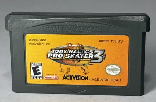 Tony hawk's Pro Skater 3 Game Boy Advance Nintendo GBA Game Cartridge Authentic