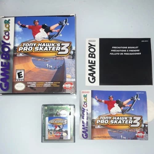 Tony Hawk's Pro Skater 3 Game Boy Color 2001 Complete Activision