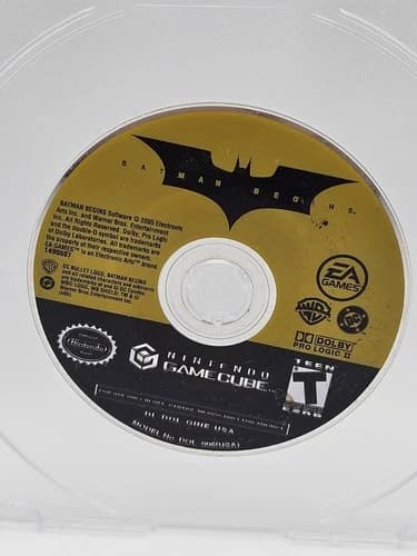 Batman Begins Nintendo Gamecube Game Disc Only Tested Working Resurfaced