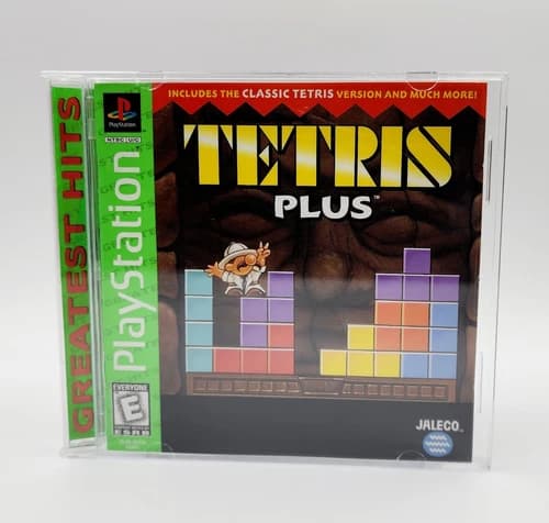 Tetris Plus (Sony PlayStation 1, 1996) PS1 Greatest Hits CIB "Tested Works"