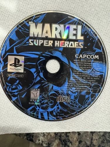 Marvel Super Heroes (PlayStation 1, 1997) Ps1 Disc Only Capcom Fighting Game