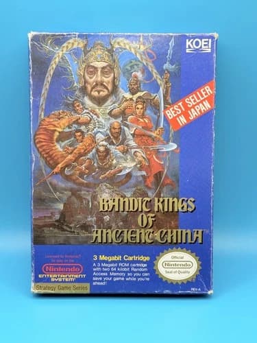 Bandit Kings of Ancient China (NES, 1990) – Complete in Box (CIB) | Charity