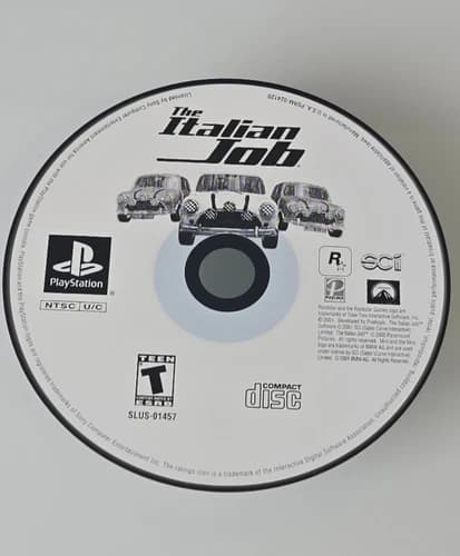 The Italian Job (Sony Playstation 1, 2002) PS1 DISC ONLY