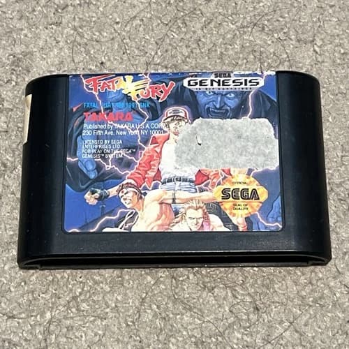 Fatal Fury Sega Genesis Cartridge Only Tested