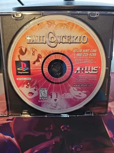 Tail Concerto Sony PlayStation 1, 1999 PS1 Disc Only Atlus Ntsc