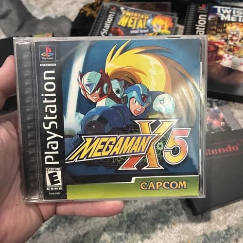 PlayStation 1 Mega Man X5 Black Label ￼