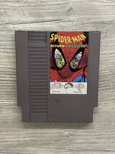 Spider-Man Return of the Sinister Six Nintendo NES - Authentic & Tested Working!