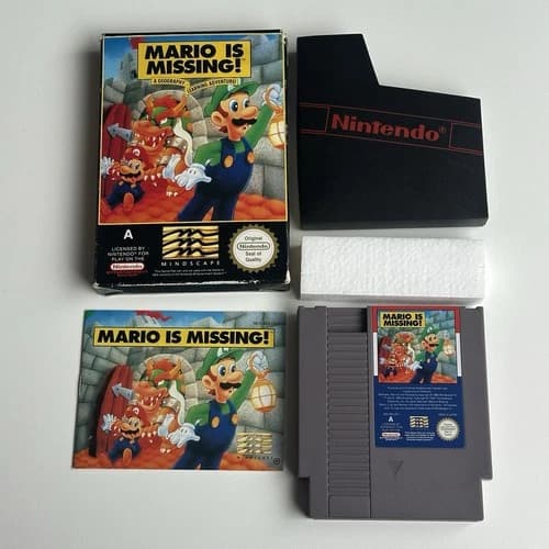 Mario Is Missing! NES Nintendo Complete Boxed With Manual