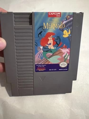The Little Mermaid (Nintendo, NES) Authentic Tested And Working