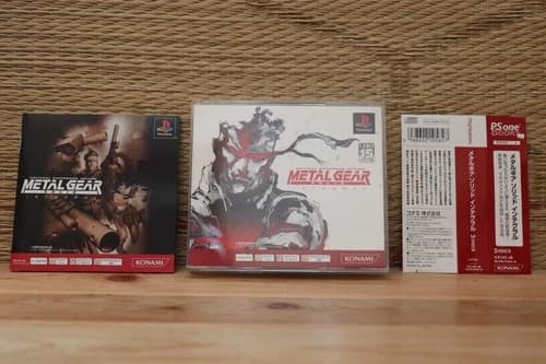 Metal Gear Solid Integral PS One Books ver w/spine card Playstation 1 PS1 VG+!