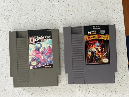 Battle Chess and Defender of the Crown (Nintendo Entertainment System, NES)