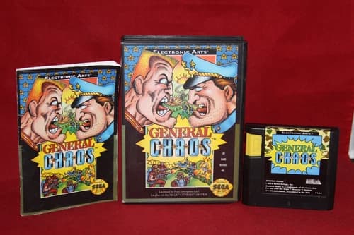 General Chaos (Sega Genesis, 1993) Authentic Game Cartridge, CIB Complete