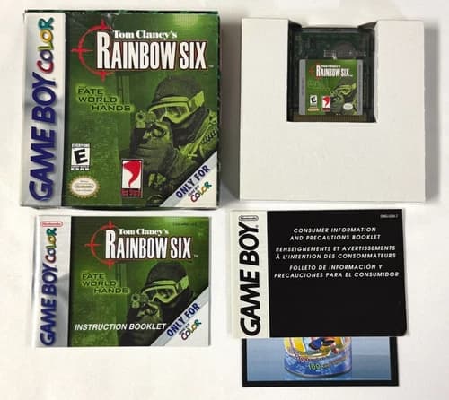 Tom Clancy's Rainbow Six (Nintendo Game Boy Color, 2000) CIB Complete