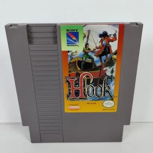 Hook (Nintendo NES, 1992) Cart Only - Tested - Free Shipping