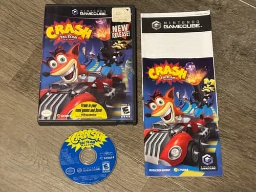 Crash Tag Team Racing Nintendo Gamecube Complete CIB Authentic