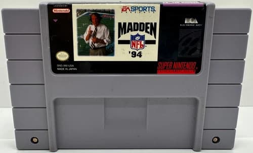 Madden NFL 94 - Super Nintendo (SNES) - Tested