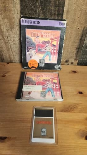 China Warrior TurboGrafx 16 CIB complete with Box and Manual (1987)