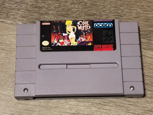 Cool World Super Nintendo Snes Cleaned & Tested Authentic