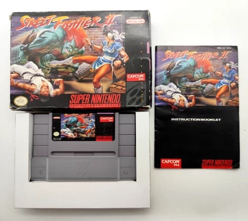 Street Fighter II 2 (Super Nintendo SNES, 1992) COMPLETE CIB Authentic Tested!