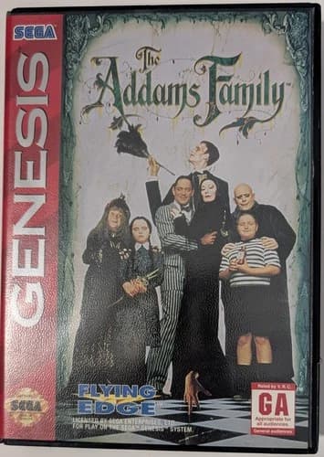 The Addams Family Sega Genesis CIB Cleaned and Tested Working