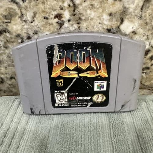 Nintendo 64 Doom 64 N64 Game Cartridge Tested Working Authentic