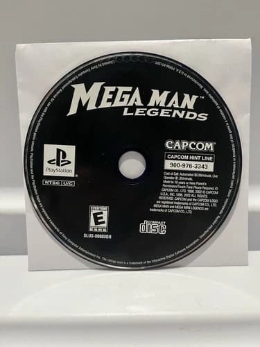Capcom Mega Man Legends PlayStation 1 PS1 DISC ONLY Black Label Tested Works