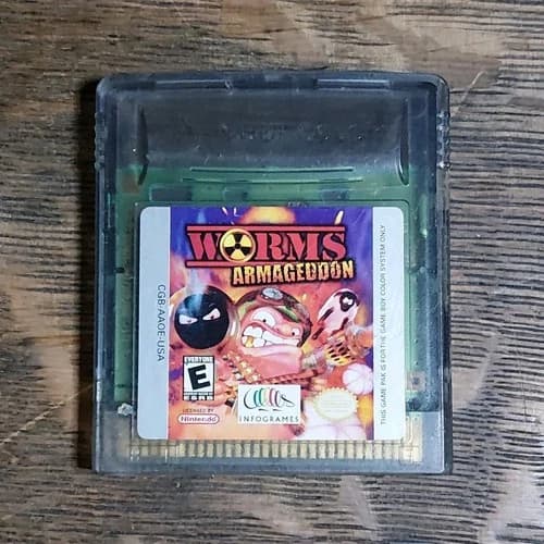 Nintendo Game Boy Color Infogrames Worms: Armageddon Game Cartridge NTSC-U/C