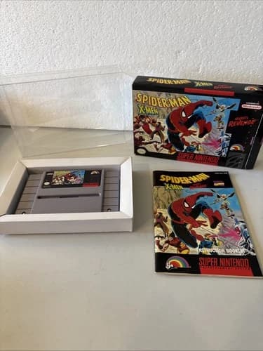 Spider-Man X-Men Arcades Revenge Super Nintendo SNES Game Complete in Box CIB