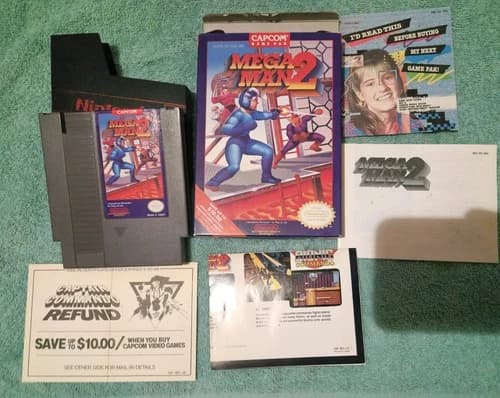 Mega Man 2 Nintendo NES CIB Complete w/Inserts manual box EUC UPDATED