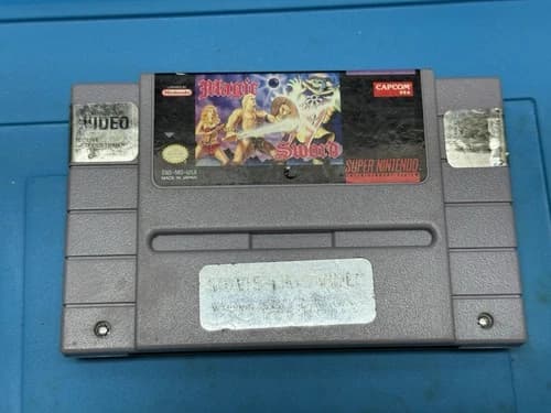 Magic The Sword SNES Tested And Working