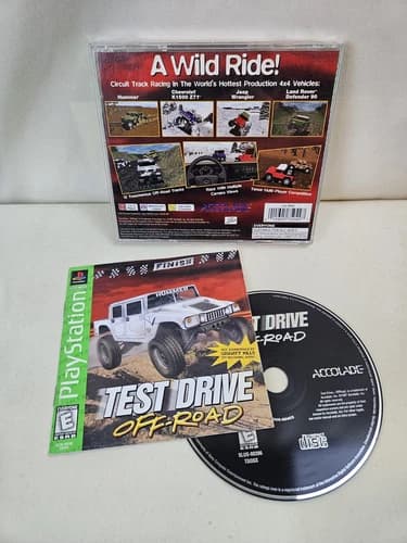 Test Drive Off-Road Greatest Hits -Sony Playstation PS1- CIB Tested Video Game