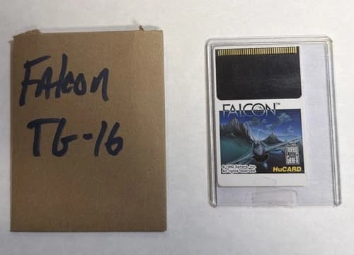 Falcon TurboGrafx 16 HuCard Only Jet Fighter simulation TESTED AND WORKING
