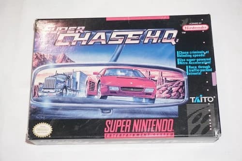 Super Chase H.Q HQ (Super Nintendo SNES) Complete CIB