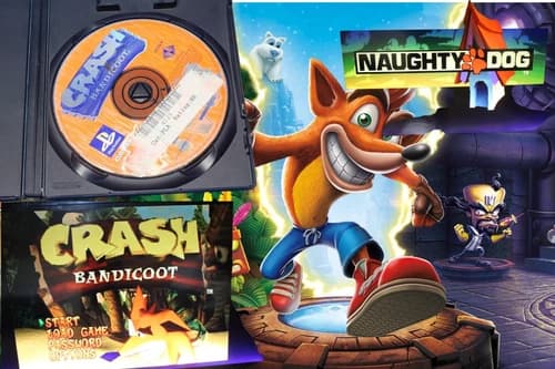 Crash Bandicoot Black Label PlayStation Disc Only Cleaned Tested & Working